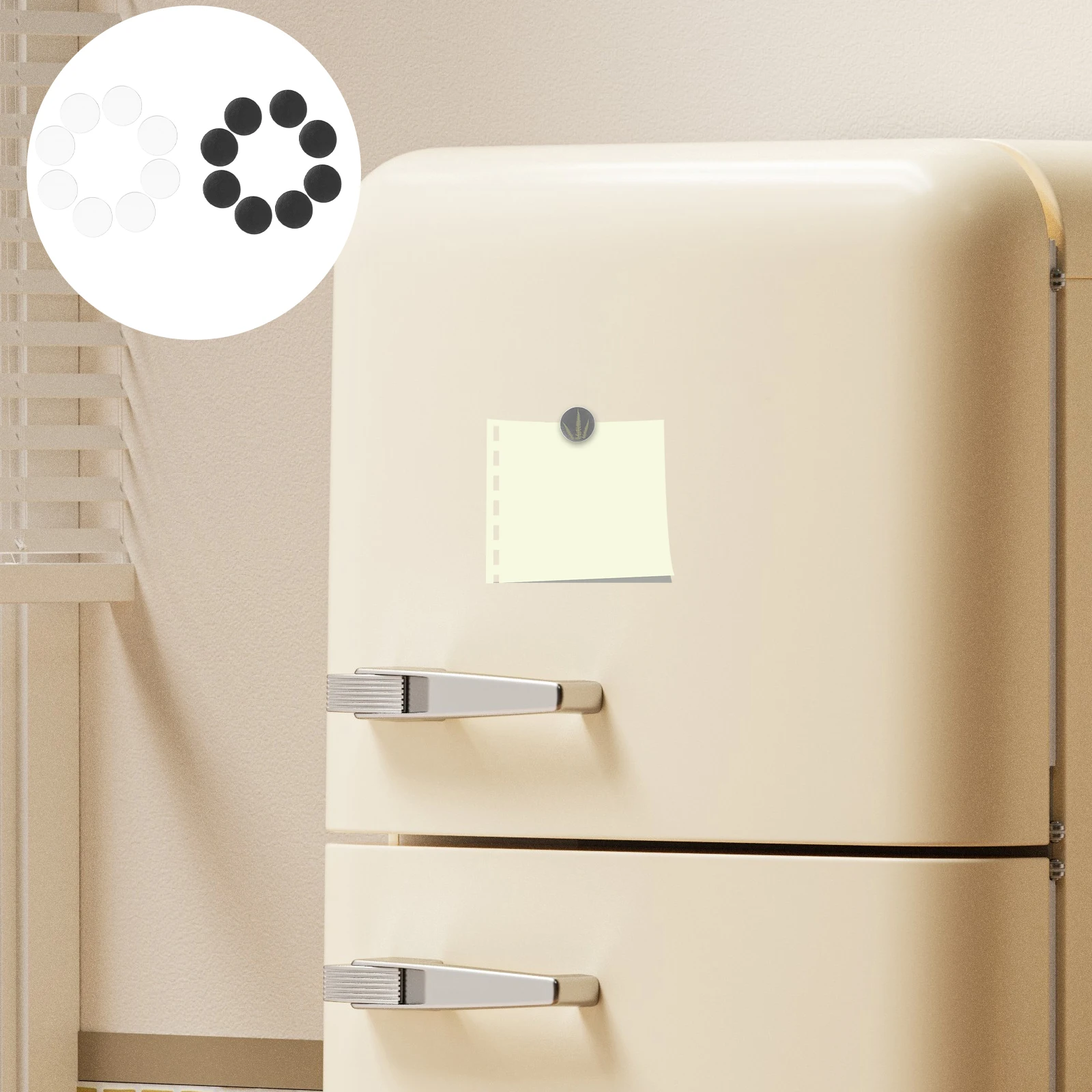 

48 set Refrigerator Round Clear With Adhesive Backing Diy Crafts Home Office Decoration Craft Project Glass Dome For Fridge