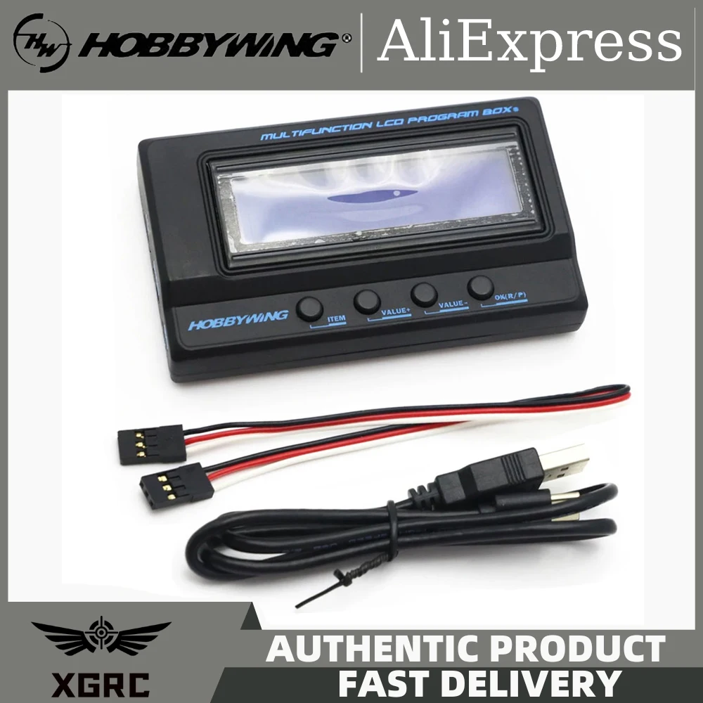 Hobbywing 3in1 3 IN 1 Multifunction LCD Program Box program card (Built-in w / USB adapter Lipo Voltmeter