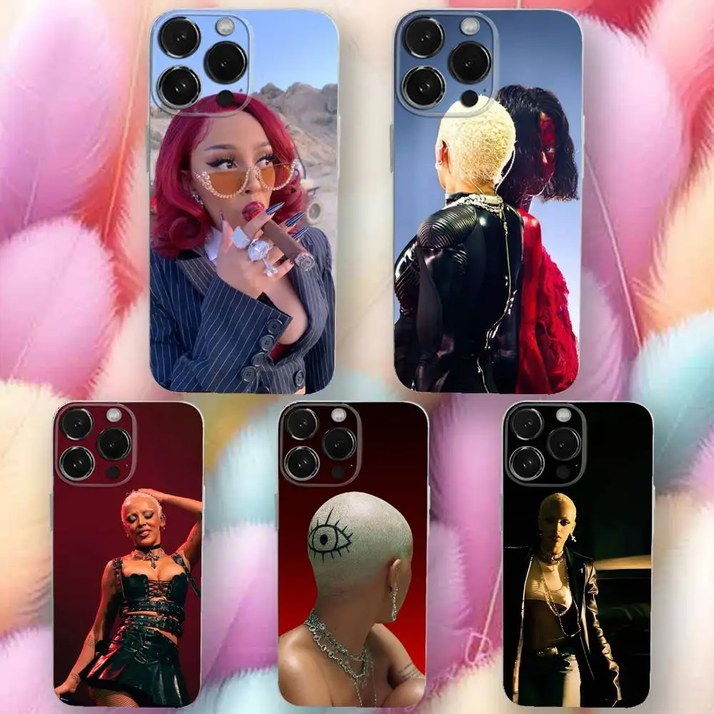 

Hot Singer D-Doja C-Cats Phone Case For iPhone 16,se4,15,14,13,12,11 Plus,Pro,Max,XR,XS,X,Plus,SE,Mini Transparent Soft Cover