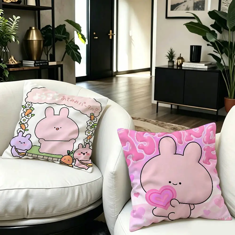 A-Asamimichaan Sleepy Girl Pillow Anime Pillow Sofa Bed Head Pillow Cover Cushion Cover 45x45 cm Fashion