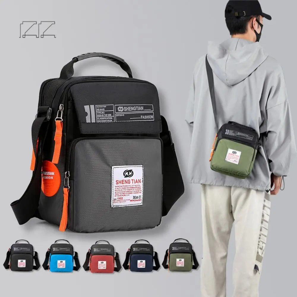 Bolso de pecho de tela Oxford impermeable para hombre, bolsa de cintura multifuncional, bolso cruzado de gran capacidad, Unisex, 6 colores