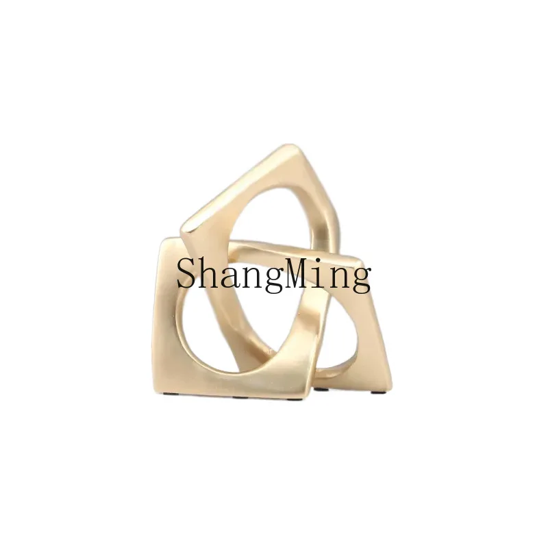 

DSA light luxury abstract square ring resin art decorative ornament home decoration