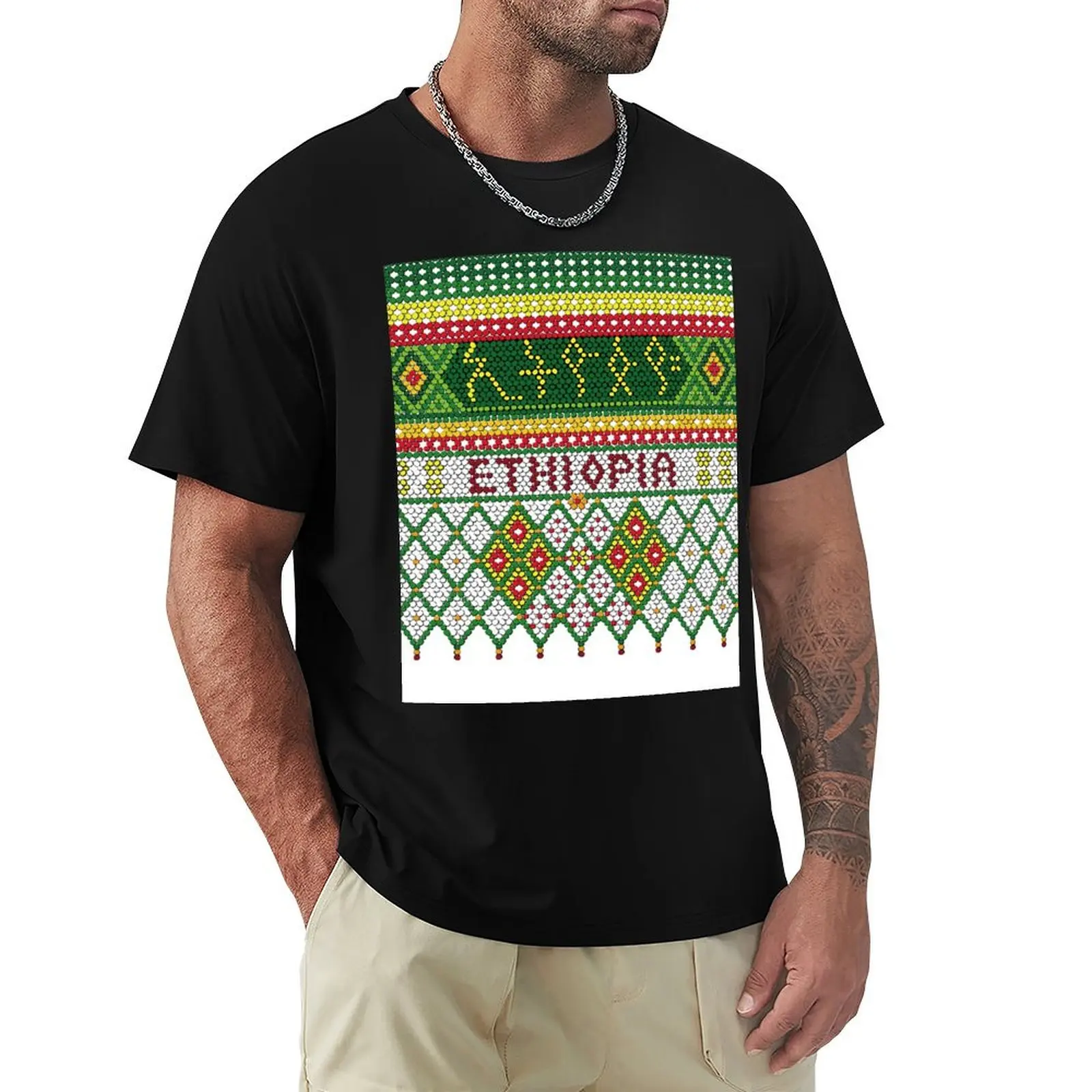 

Green Yellow and Red Chelie T-Shirt blacks luxury t-shirt mens clothing