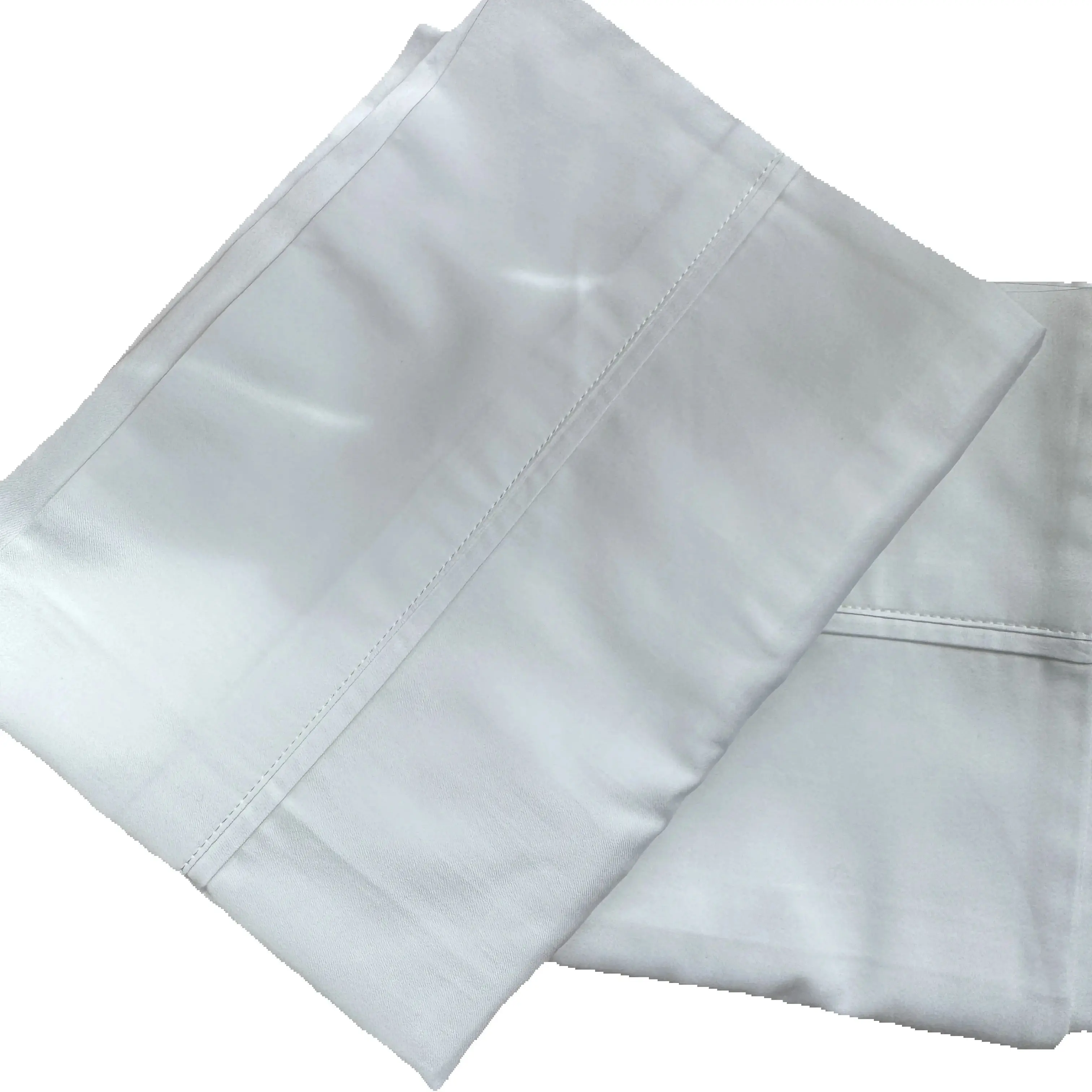 100% Egyptian Cotton White Kaqi Silvery Gray Ivory Colors Pillowcases 48 X 74  Cm  2 Pieces Customize