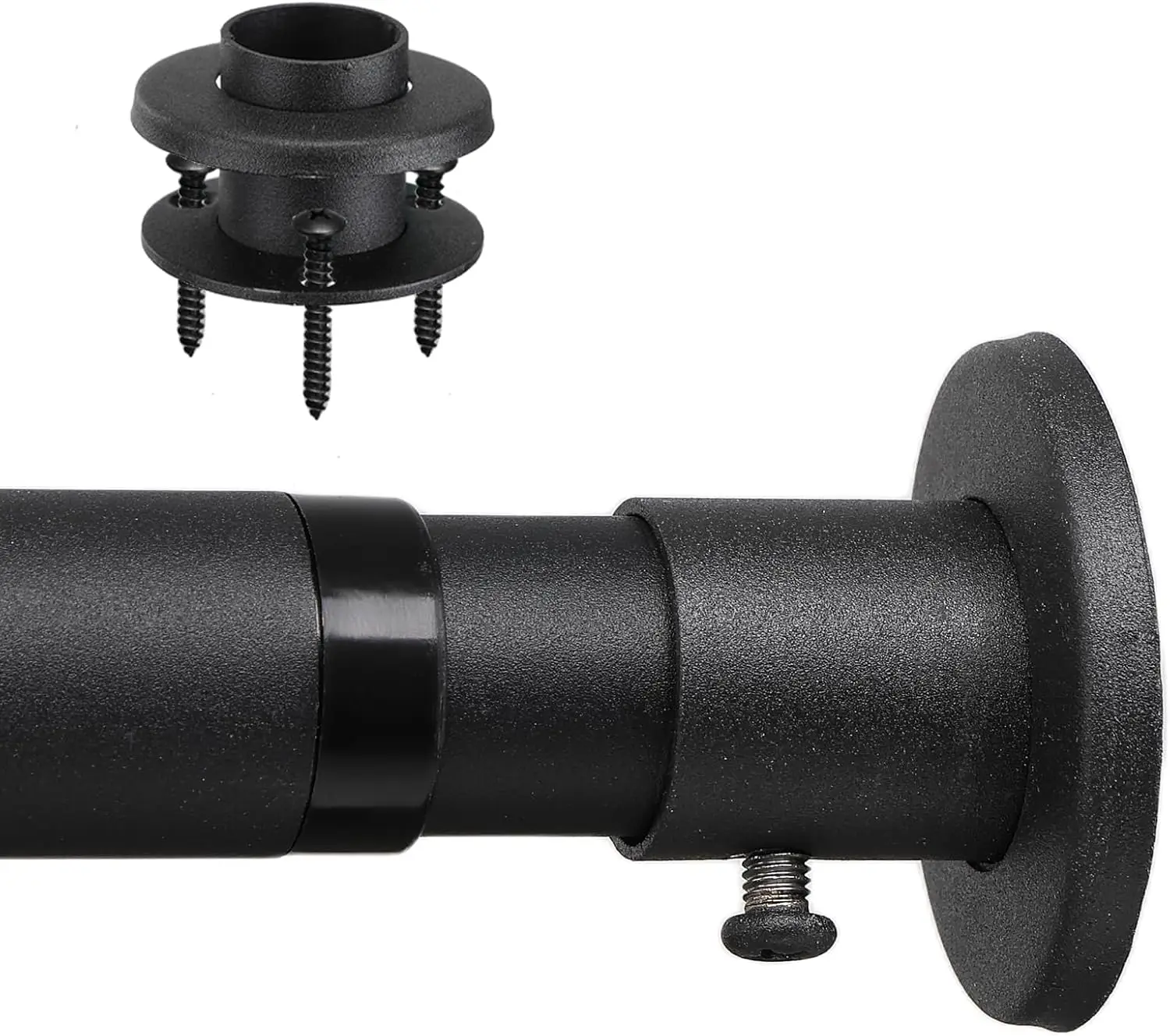 

Карниз для душа 30-92 дюйма, регулируемые стержни для гардероба для окна, ванной комнаты, шкафа, кухонного дверного проема, сверхмощная стена без ржавчины