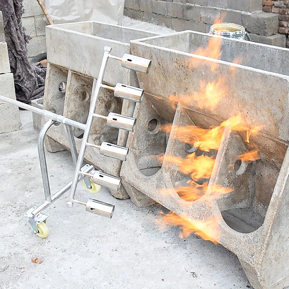 Lanzador de llamas desinfectante de acero inoxidable de alta calidad, antorcha de Gas GLP, llama multichorro, antorcha de esterilización para granja de ganado