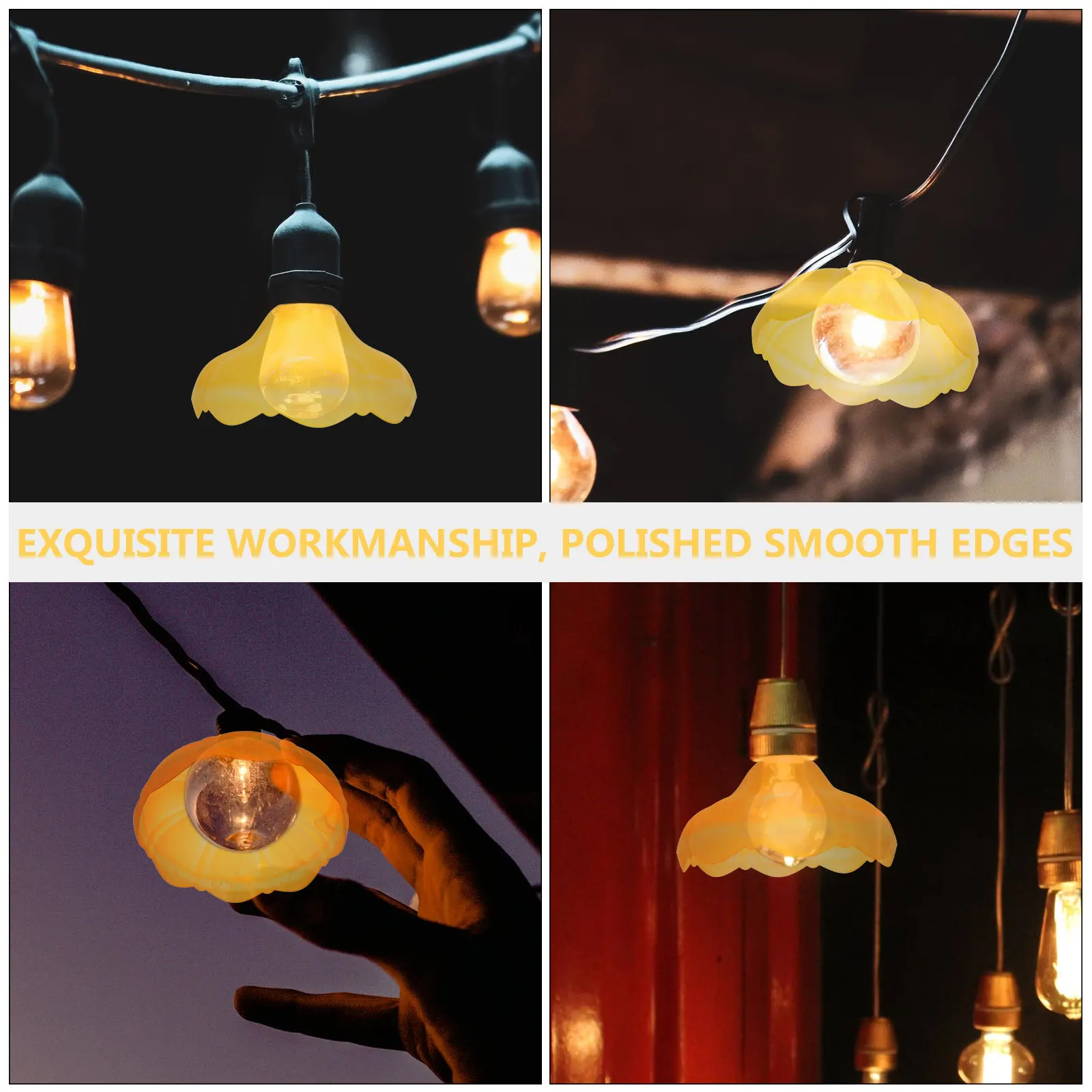 

Delicate Glass Lampshade Fine Structure Protective Cover for Chandelier Ceiling Lamp Exquisite Home Decor Lighting Solution