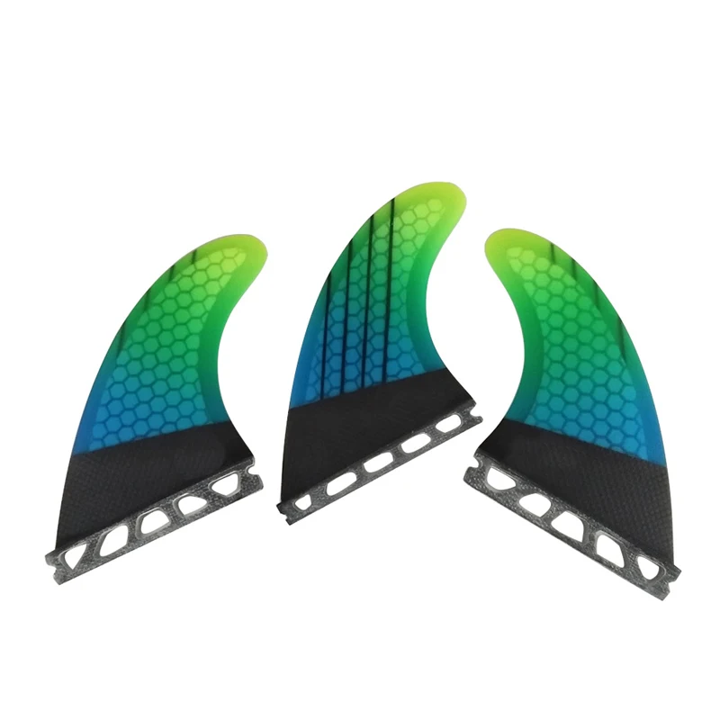 Tri Fins Surfboard Fins for Surf, High Performance, Core Surf Fins, Single Table Base, G5 Size, M, UPSURF Future, Carbon Fiber