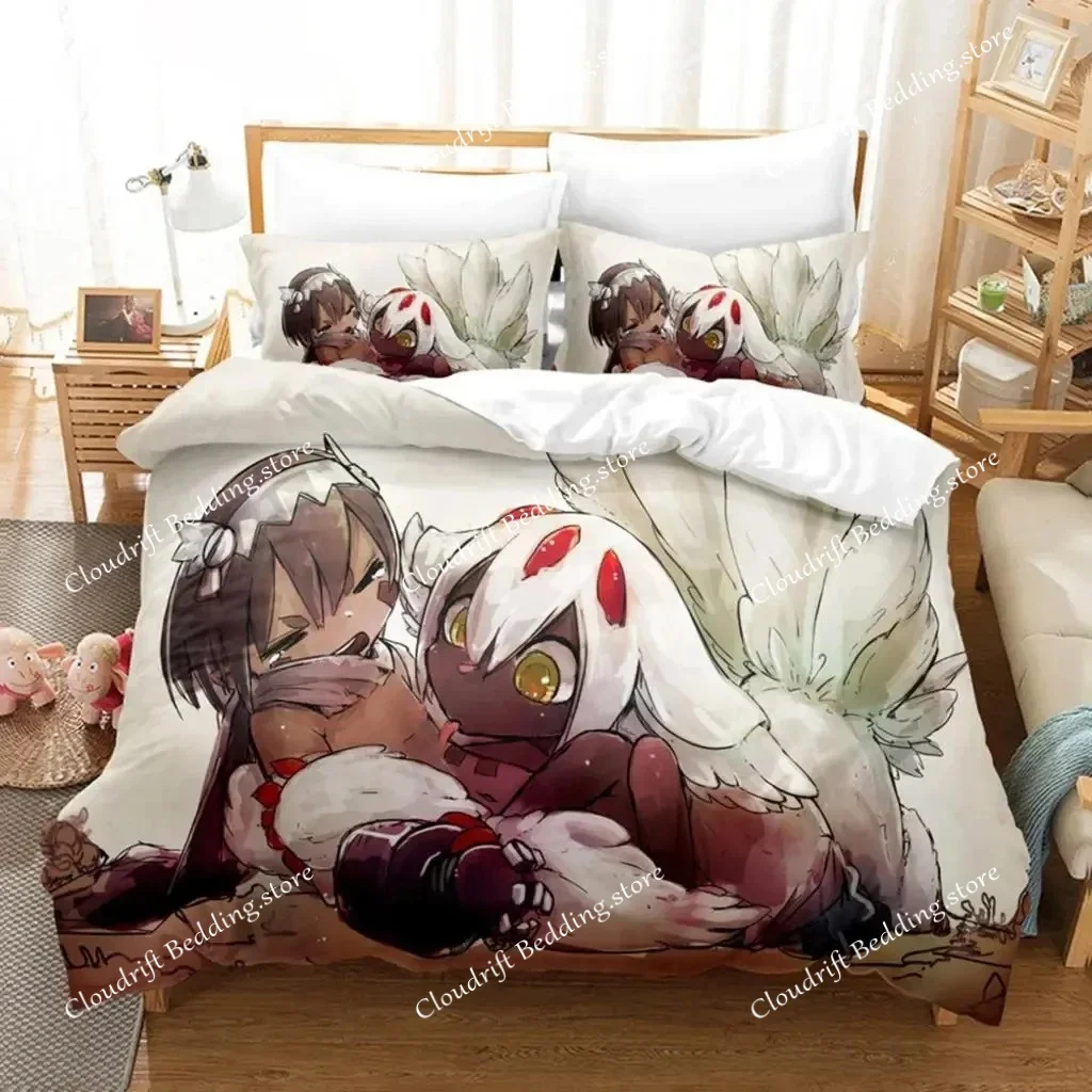 

Anime Made in Abyss Bedding Set Boys Girls Twin Queen Size Duvet Cover Pillowcase Bed Kids Adult Fashion Home Textileextile