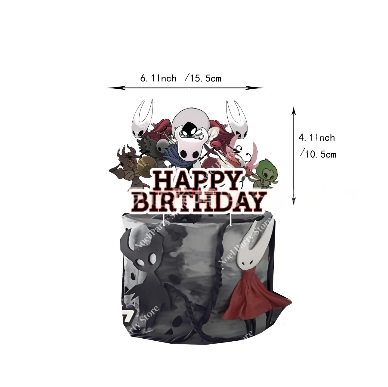 Hollow Knight Thema Hornet Der Ritter Zote der Mächtige Geburtstagsparty Deko Happy Birthday Banner Ballons Tortendekoration – Detail 4