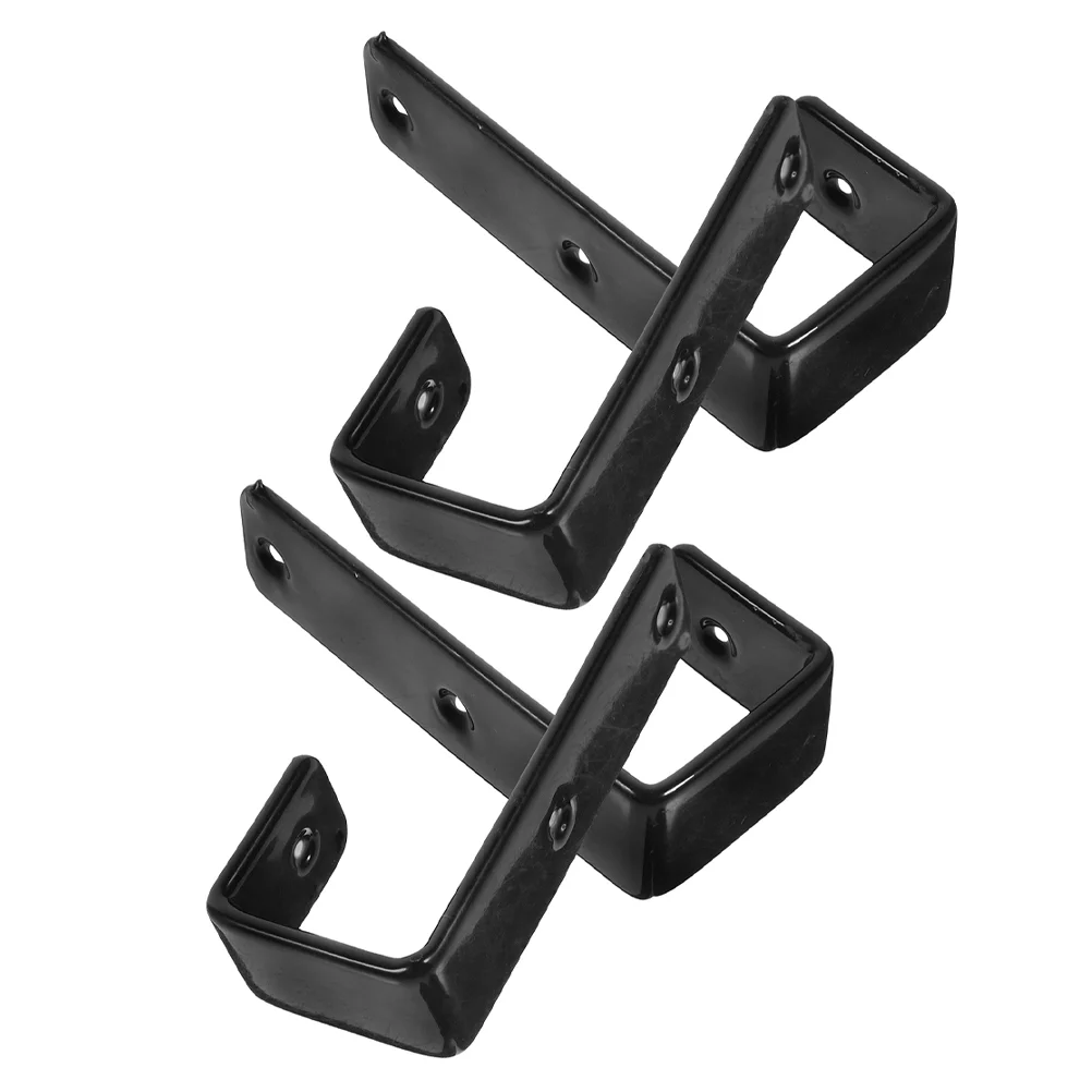 

4PCS Bunk Bed Ladder Brackets Metal Utility Hooks Bed Ladder Hooks Hardware for Library Loft Bed Stair Camper RV Garage Storage