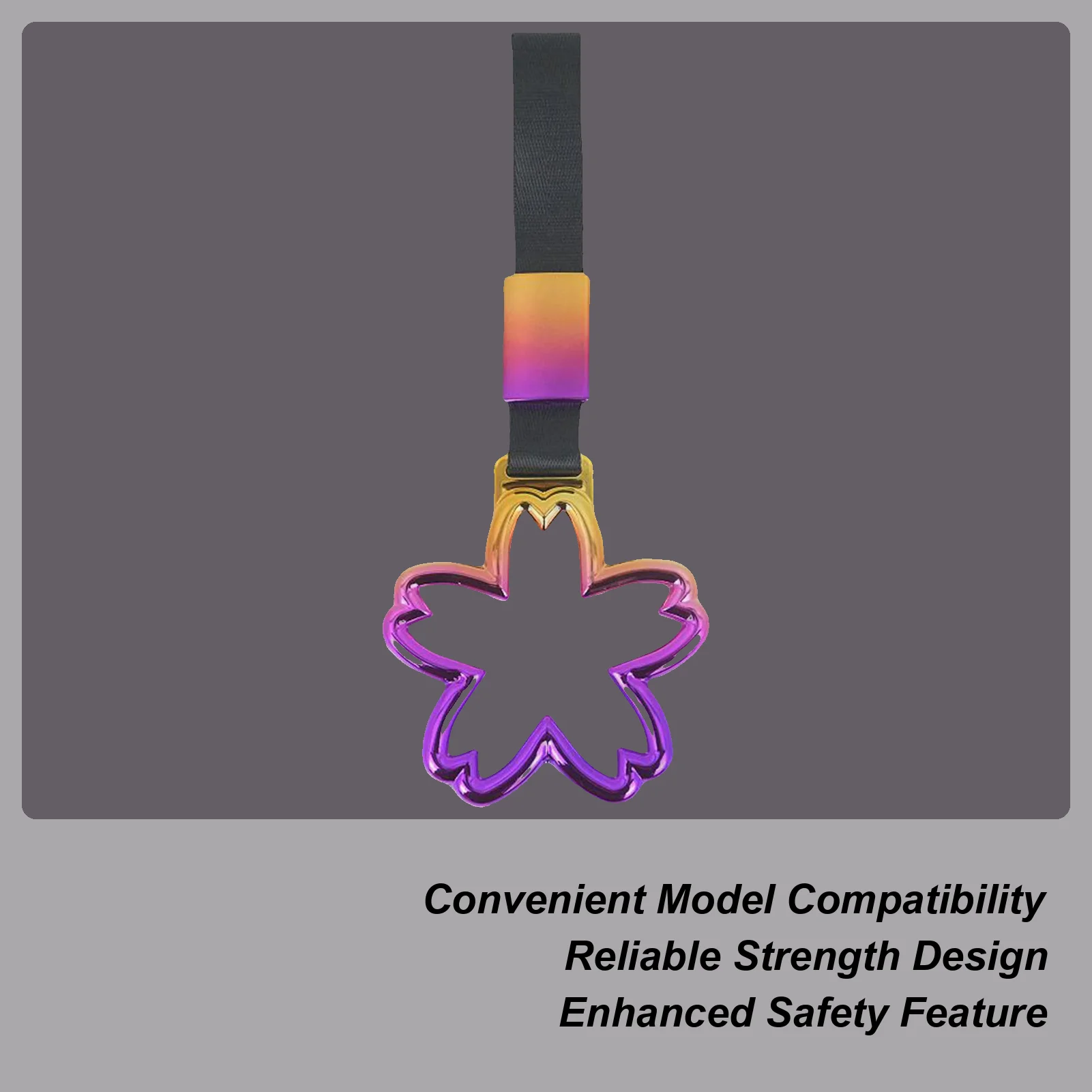 Car Heart Charm Heart For Car Hangable Rear Bumper Loops Ring For Warning Vehicle Interior Bus Decoration Elderly Exterior Rv