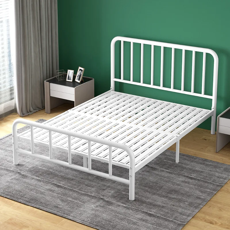 

Двуспальная кровать King Size из белого металла в современном стиле для взрослых, распродажа