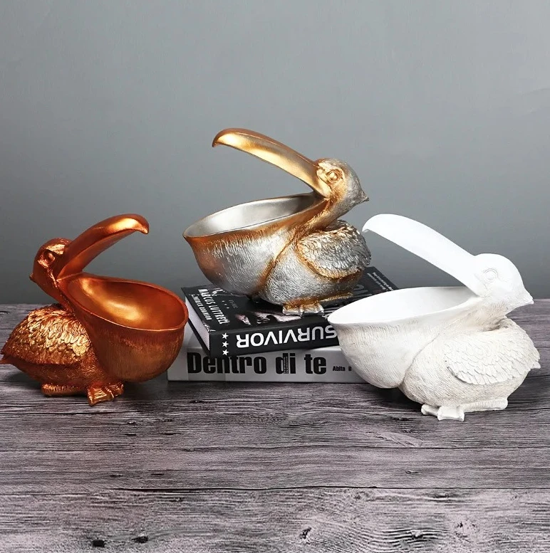 porte-cles-pelican-de-style-europeen-et-pot-a-bonbons-artisanat-en-resine-a-grande-bouche-pour-la-decoration-de-la-maison