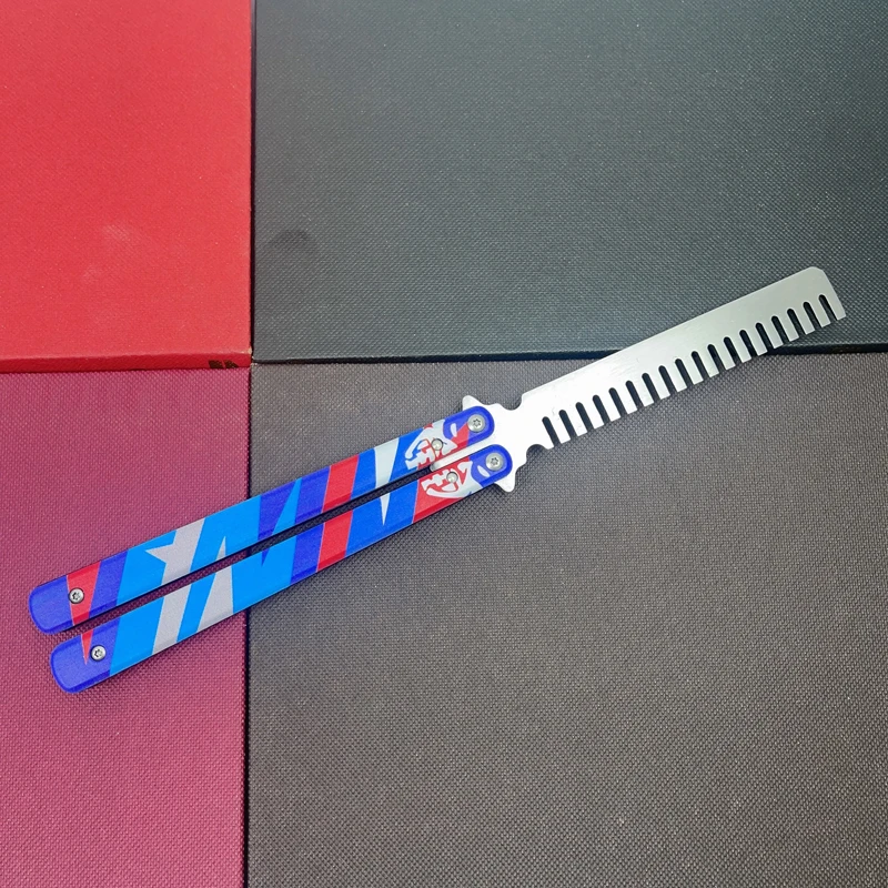 VALORANT Game peripheral Toy, Yoru's Stylish Butterfly Comb, 23CM (9.05 inches), metal blade, Not Sharp, butterfly knife traine