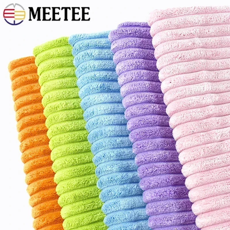 

Meetee 50/100*150cm Striped Corduroy Fabric for Sewing Bags Sofa Pillows Clothing Cloth Home Textiles Fabrics DIY Material