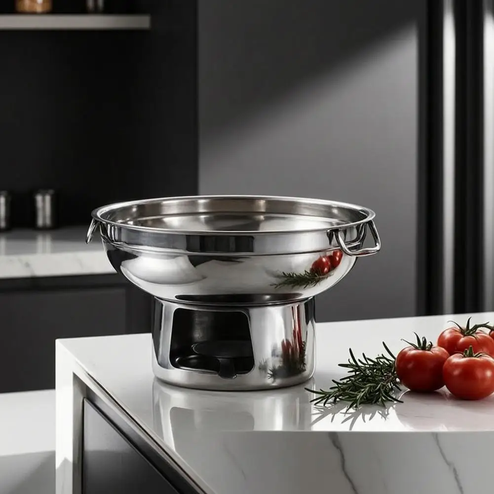 Stainless Steel Hot Pot for Induction Gas And Electric Stoves, Detachable Round Hot Pot, Multipurpose Cooking Pot for Indoor Kit