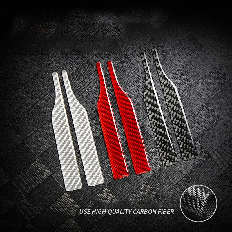 

Sticker 2Pcs Car Anti-collision Strip Carbon Fiber Rearview Mirror Anti-rub Trim for Audi A4L A6L A5 Q2L