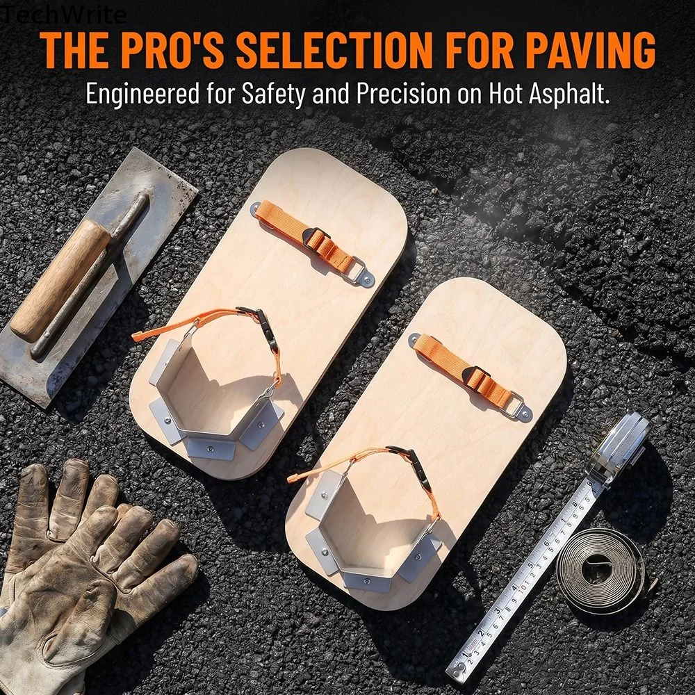 

Quick Click Buckles Asphalt Shoes Thermal Barrier Thermal Insulation Tamping Shoes Adjustable Straps Compacting Shoes