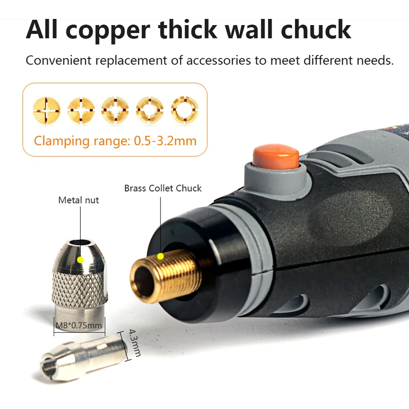 Mini Wireless Drill Electric Carving Pen Fixed/3/5 Speed USB Cordless Drill Rotary Tools Kit Engraver Pen for Grinding Polishing