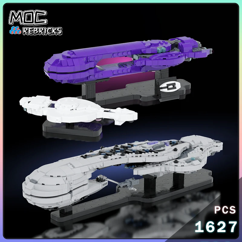 

MOC Space Movie Halo 3 Shadow of Intent Ascendant Justice Building Blocks Model DIY Originalit Bricks Puzzle Boy Toys Xmas Gift