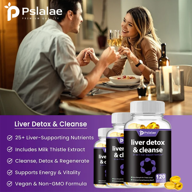 Premium Liver Support Supplement Cleanse, Detox and Repair Formula Contains Silymarin, Artichoke, Dandelion