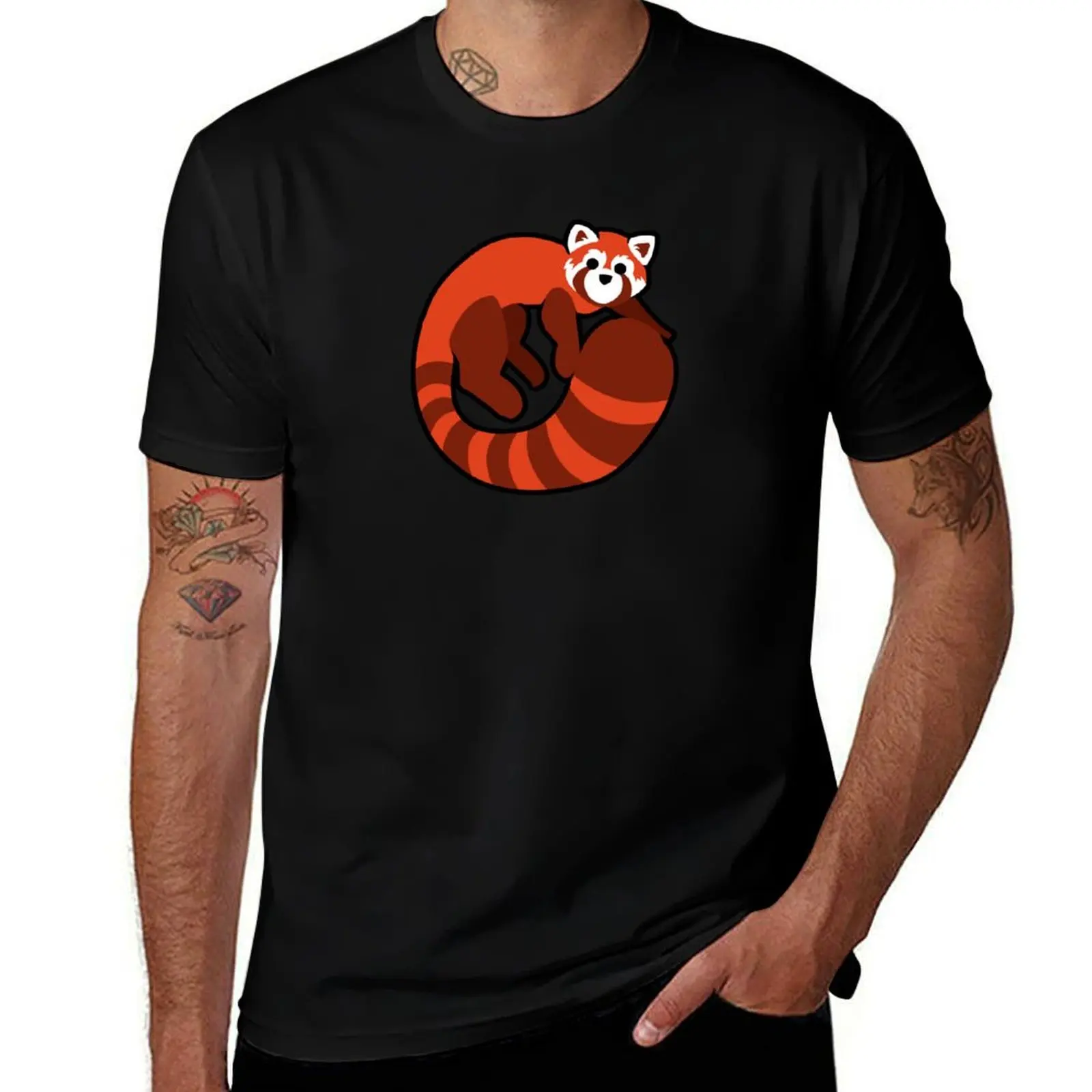 

Red Panda T-Shirt man tshirt anime t shirts oversize T-Shirt