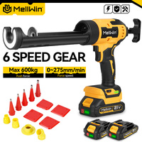 MELLWIN Cordless Electric Glue Gun Glass Glue Caulking Gun Doors & Windows Electric Sewing gland Tool For Makita 18V Battery Pin