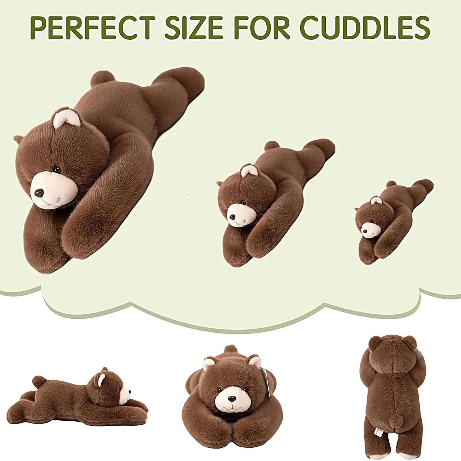 Animal relleno para niños, almohada de peluche calmante para la hora de dormir ponderada, decoración para niños y adolescentes, coleccionistas