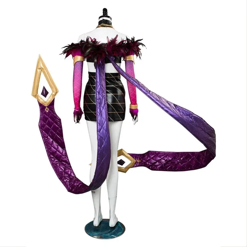 w,3;f'5\b/LOL The Agony's Embrace Evelynn KDA Skin Cosplay Costume Dress For Women Girls Outfit Halloween Carnival Cos6;h\b.8'k/ view 4