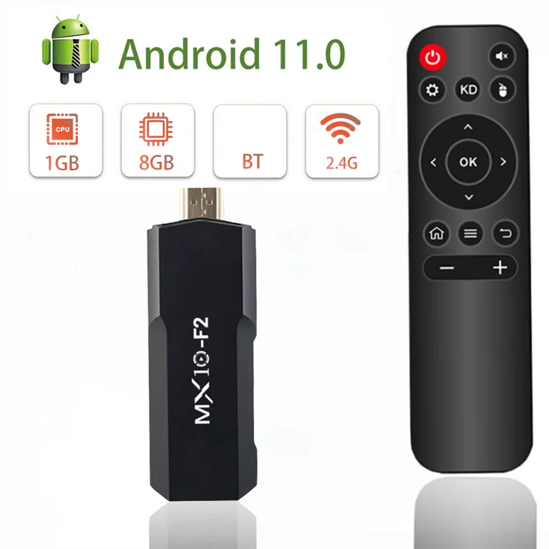 New-Smart TV Stick Android Video 4K Bluetooth RK3228A Quad-Core Media Player Game Box MX10 F2