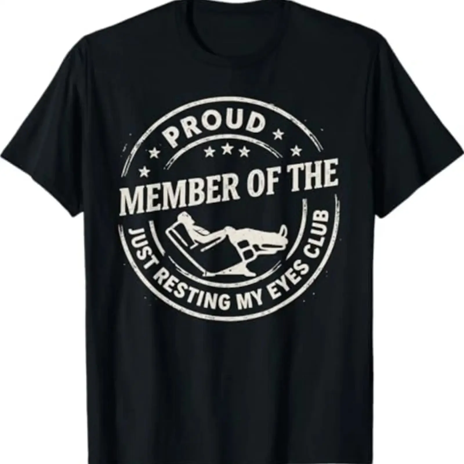Proud Member of The Just Resting My Eyes Club Dad Retirement T Shirt vintage Washed graphic Casual Stylish Soft