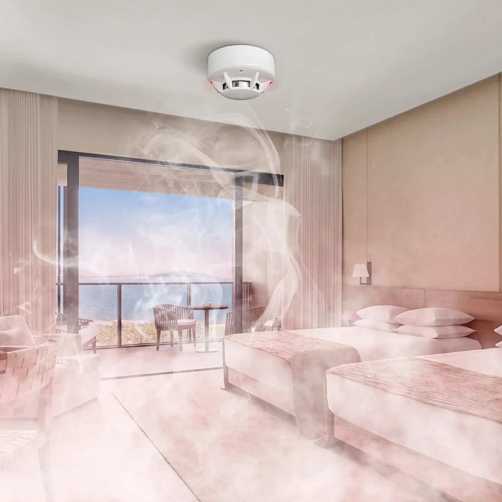 Kabelgebundener Netzwerksensor, Rauchmelder für Host-Komponenten, 910, Rauchmelder-Alarm für industrielles GSM-Alarmsystem