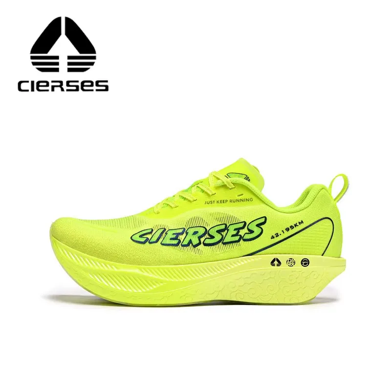 CIERSES WUKONG1.0 Running Shoes Marathon Carbon Plate Men  Racing Breathable Cushioning Non-Slip Sneakers  2434