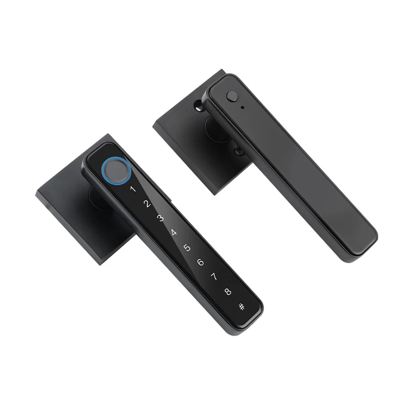 Отпечаток пальца, пароль, ключ, разблокировка TUYA/TTLOCK, управление через приложение, цифровой электронный дверной замок, анти-подглядывающий для домашнего офиса, стеклянные двери