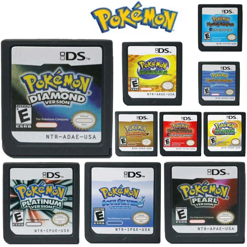 Pokemon Series DS Game Card Cartridge Video Game Console Card HeartGold  SoulSilver Diamond Platinum Pearl for NDS 3DS - AliExpress 26