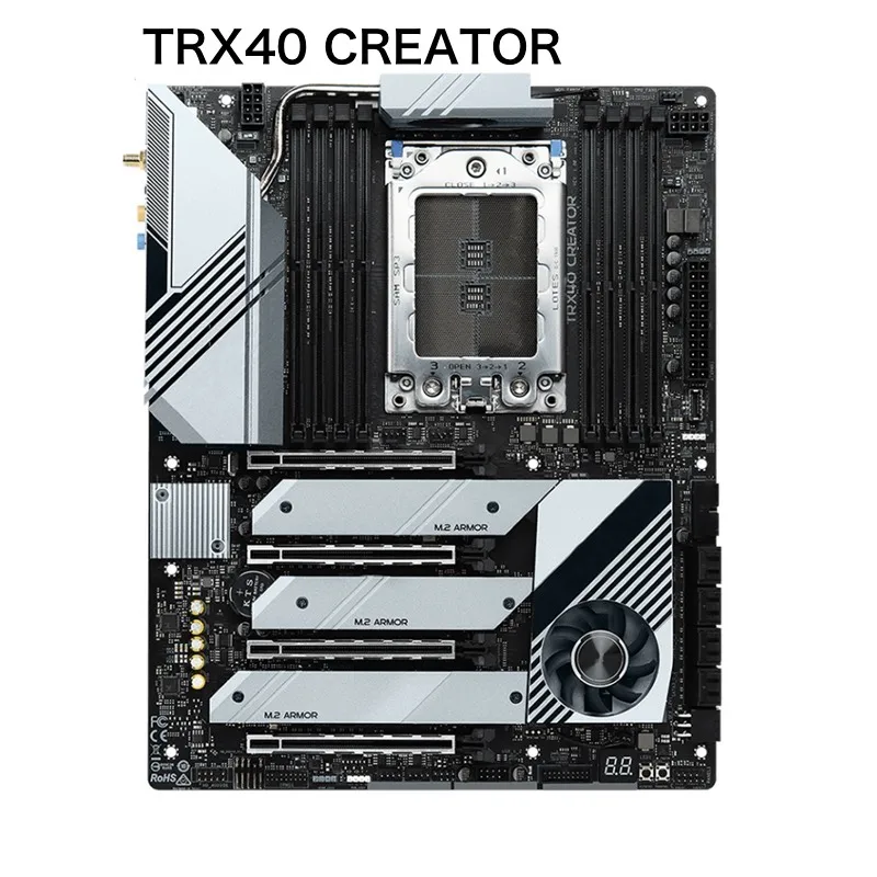 

Материнская плата для ASRock TRX40 CREATOR, 256 ГБ, 3 * M.2 8 * SATA III DDR4 ATX, материнская плата 100% протестирована, полностью работает, бесплатная доставка