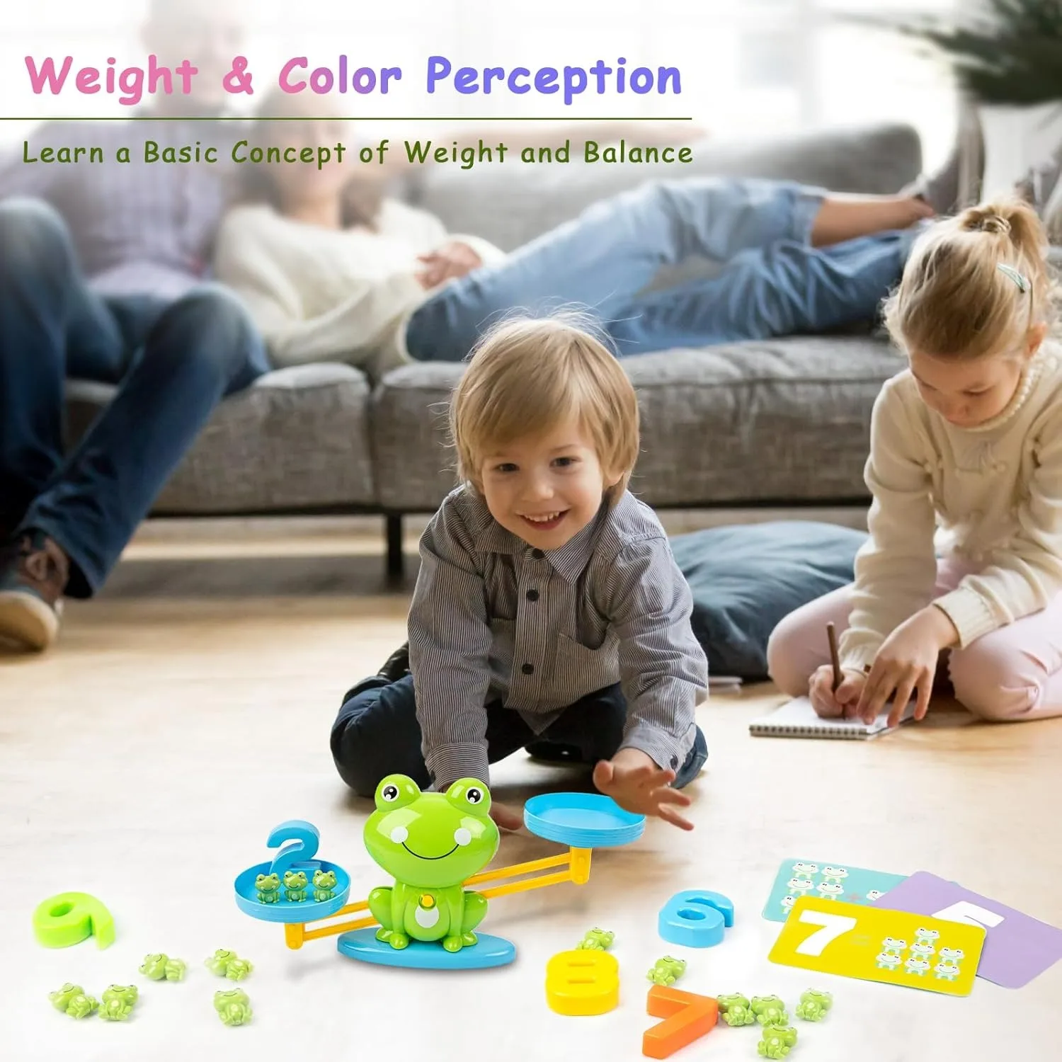 Brinquedos de contagem de equilíbrio de sapo, jogos legais de aprendizagem de matemática para meninos e meninas, brinquedo pré-escolar de números educativos, presente divertido para crianças