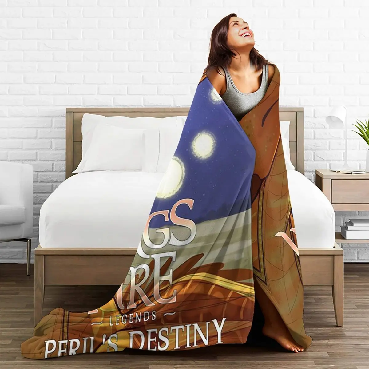 Wing Of Fire All Dragon Blanket Soft Warm Flannel Throw Blanket Cover for Bed Living room Picnic Travel Home Couch