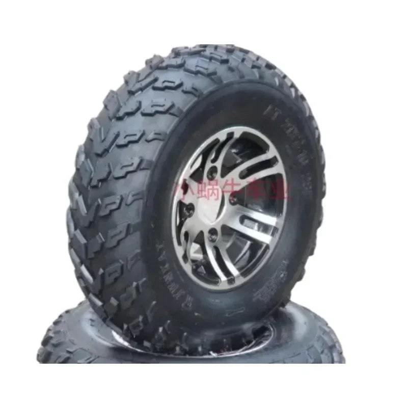 

AT23X7-10 Inch Wheel Tubeless Tyre AT22X10-10 Vacuum Tire with Aluminum Alloy Hub for GO KART KARTING ATV UTV Buggy