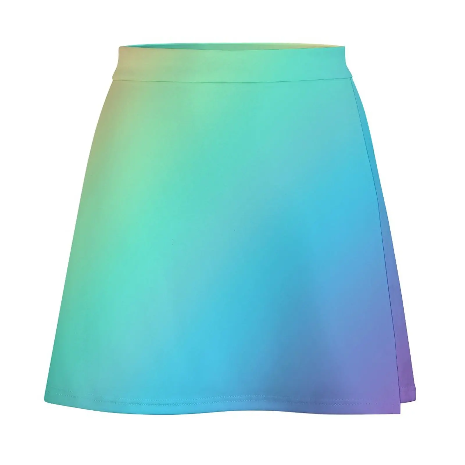 Pastel Rainbow Diagonal Ombre Mini Skirt skirt set women's clothing summer 2023 novelties korean clothes ladies