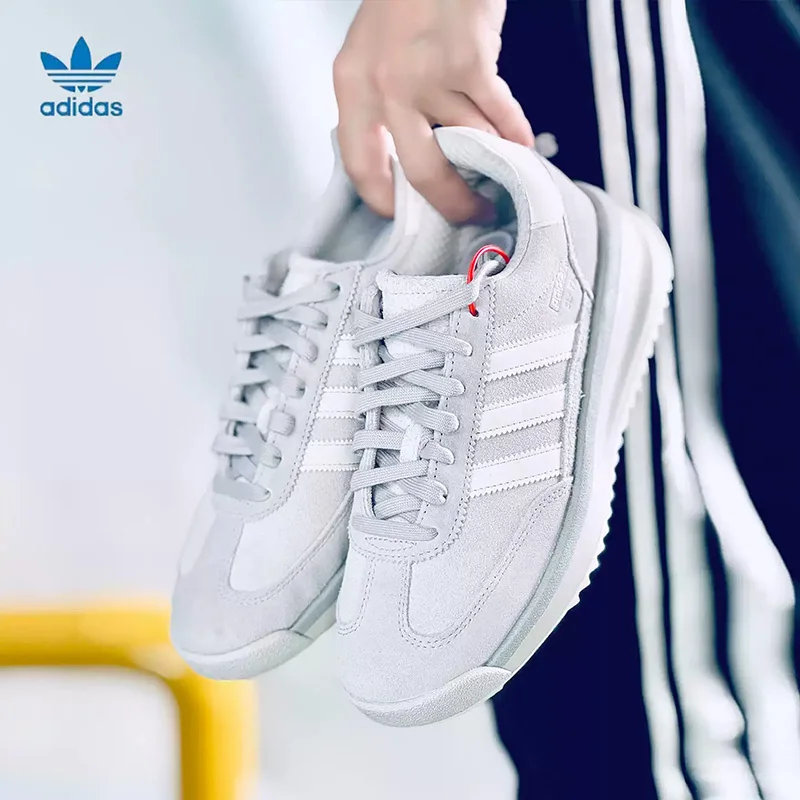 Adidas Clover Men's and Women's Summer New Style SL72 Sports Shoes, T-Head Shoes, Gray Casual Shoes, JH5090