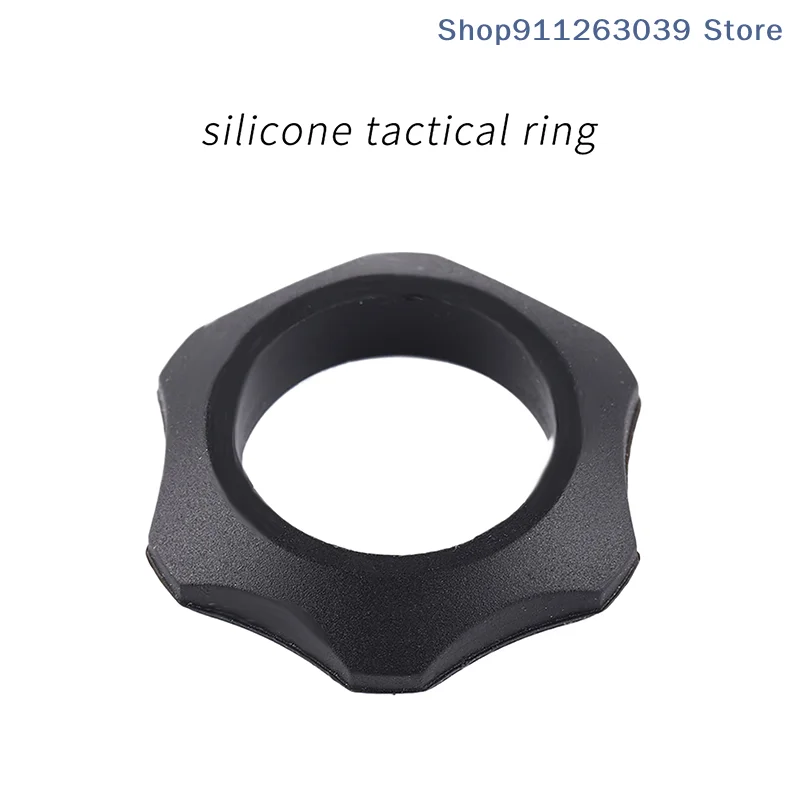 （SS）1Pcs Flashlight Ring Grip Anti-slip Finger Ringsilicone Tactical Ring For Flashlight Adapter Holder Tactical Accessories