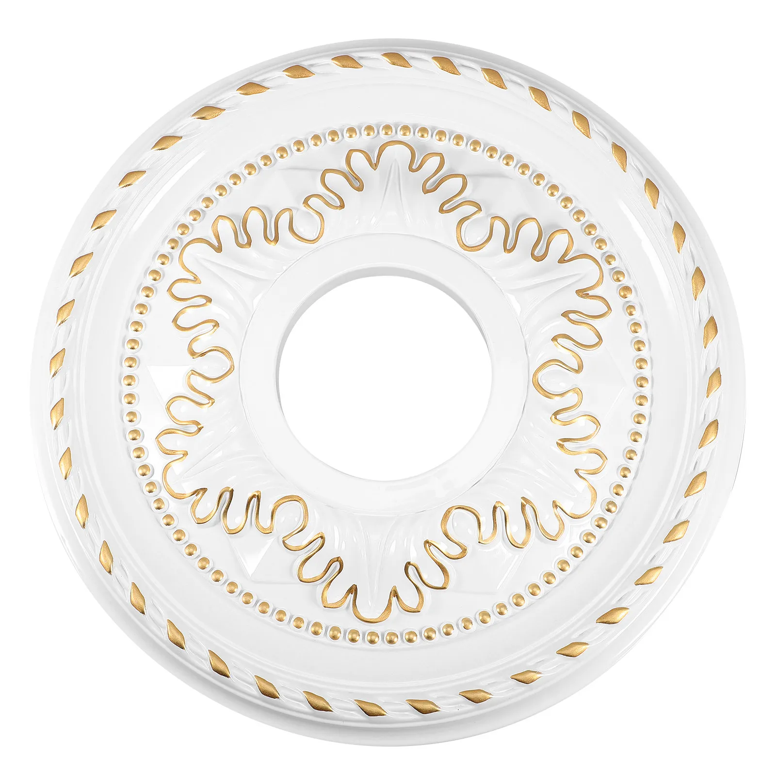 

Круглый потолочный медальон для светильников: Элегантное декоративное кольцо из АБС-пластика для обновления и украшения домашнего освещения