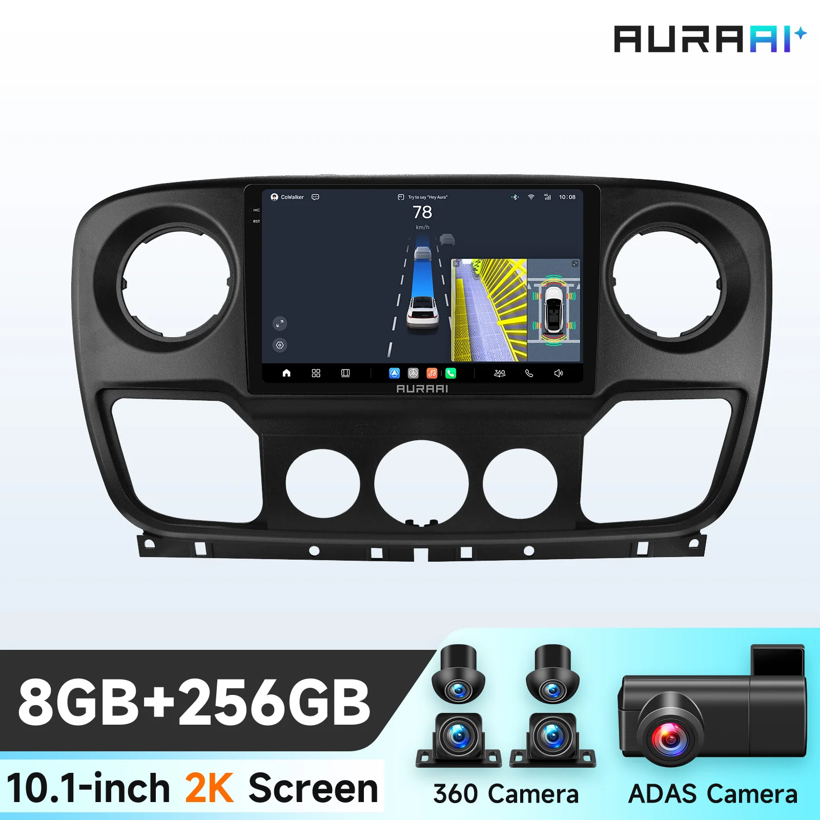 Hizpo 13,1''autoradio voor Nissan NV400 2010-2019 voor Opel Movano voor Renault Master III 3 2011-2021 Carplay Android Auto Multimedia Speler Stereo 4G Auto Intelligent Systeem AI Voice Smart QLED