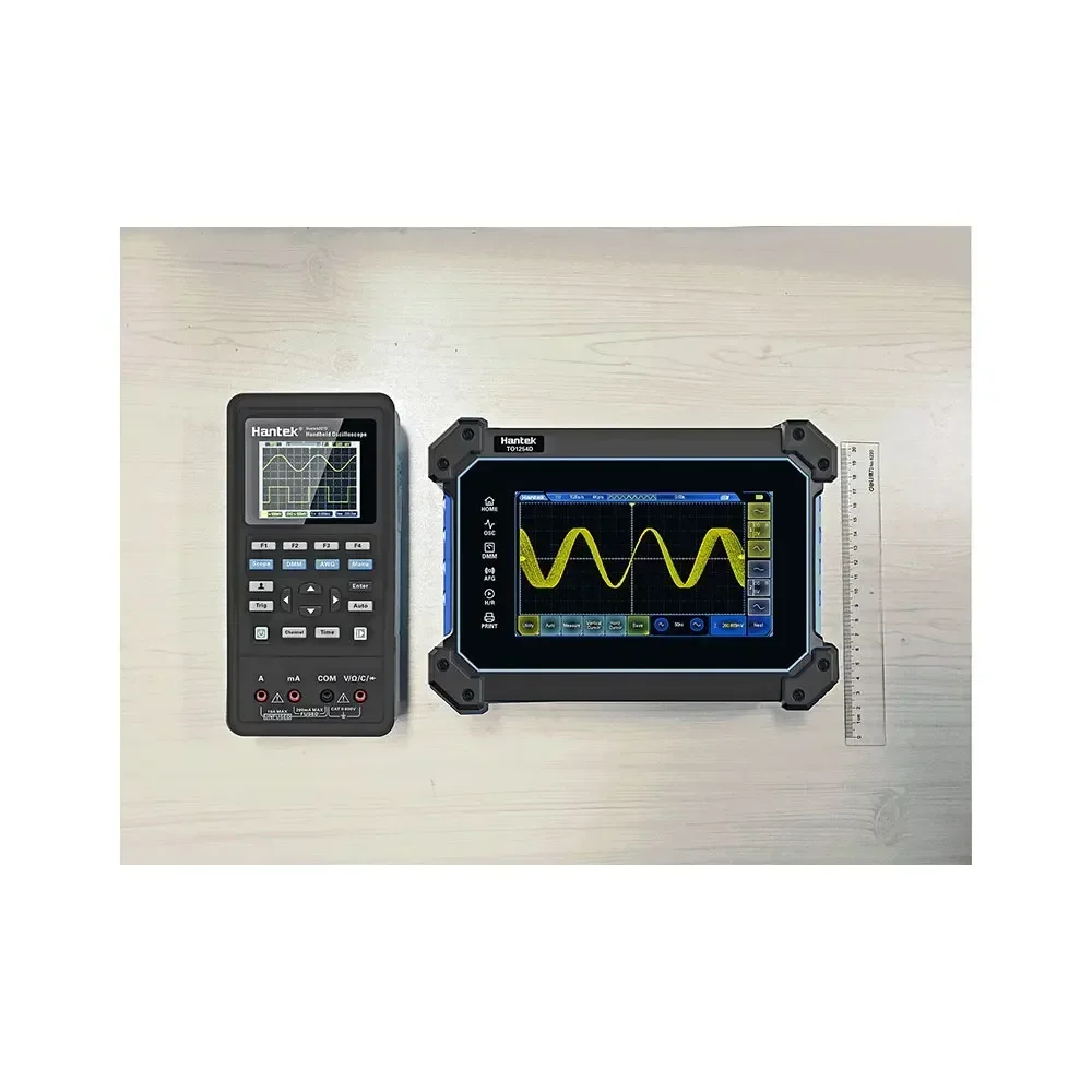 Hantek TO1112D TO1254D Touch Screen Digital Oscilloscope 2 CH/4CH Portable USB Osciloscopio + Signal Source + Multimeter