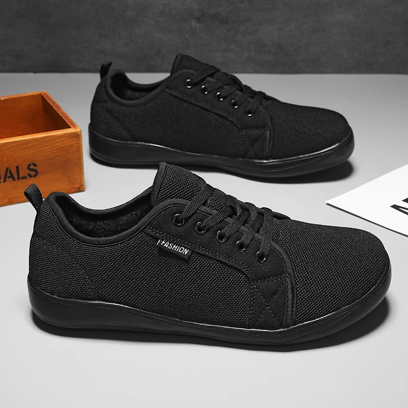 Mens Barefoot Shoes with Wide Toe Box Minimalist Sneakers for Fitness Cross Training Casual Wear and Large Size Comfort