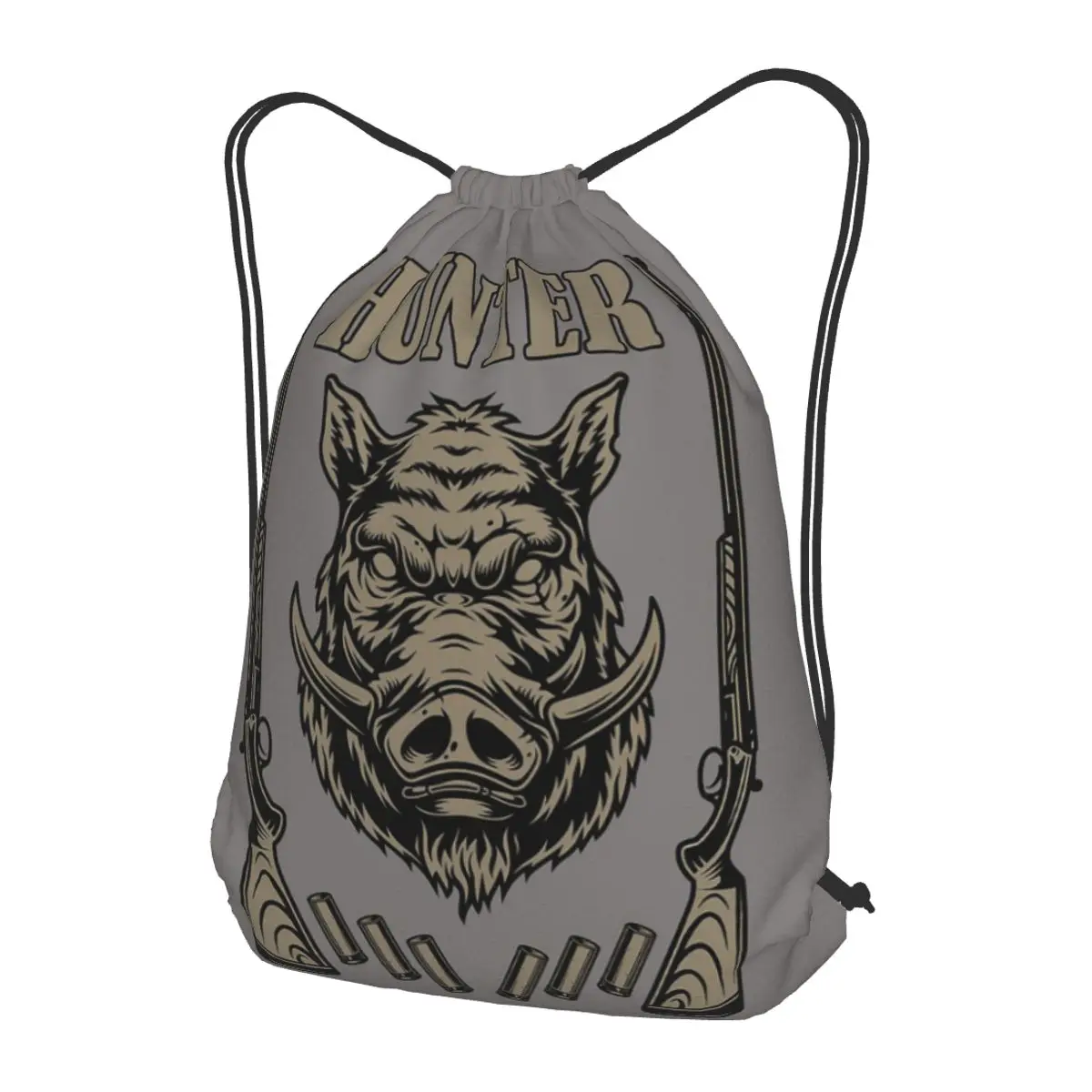 Hunter Backpacks Casual Drawstring Bags Sports Bag Book Bags for Man Woman Students