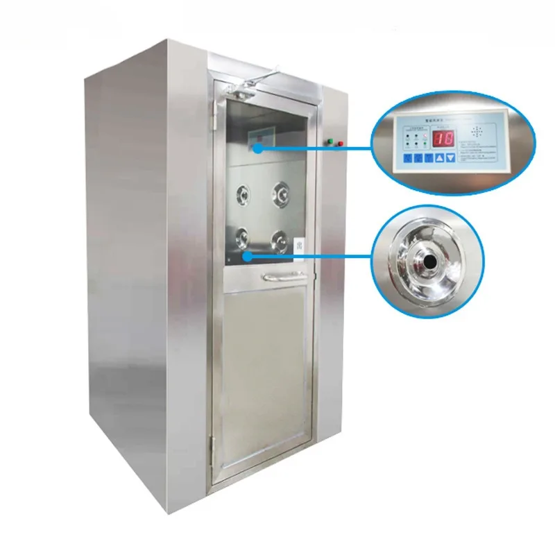 steel induction air shower channel clean cargo shower room 201 double double blowing external paint air shower door