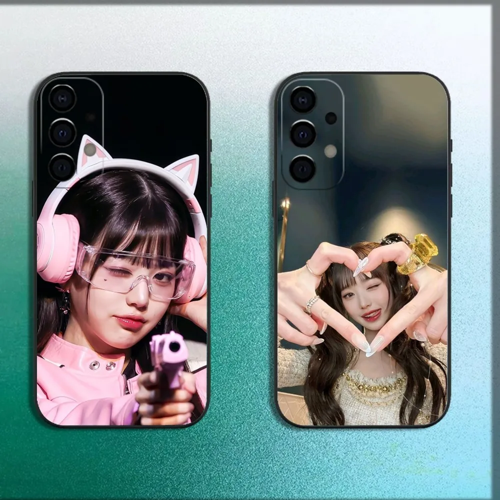 

MUISC Girl Jang W-Wonyoung Phone Case For Samsung Galaxy A13,A21s,A22,A31,A32,A52,A53,A71,A80,A91 Soft Black Cover